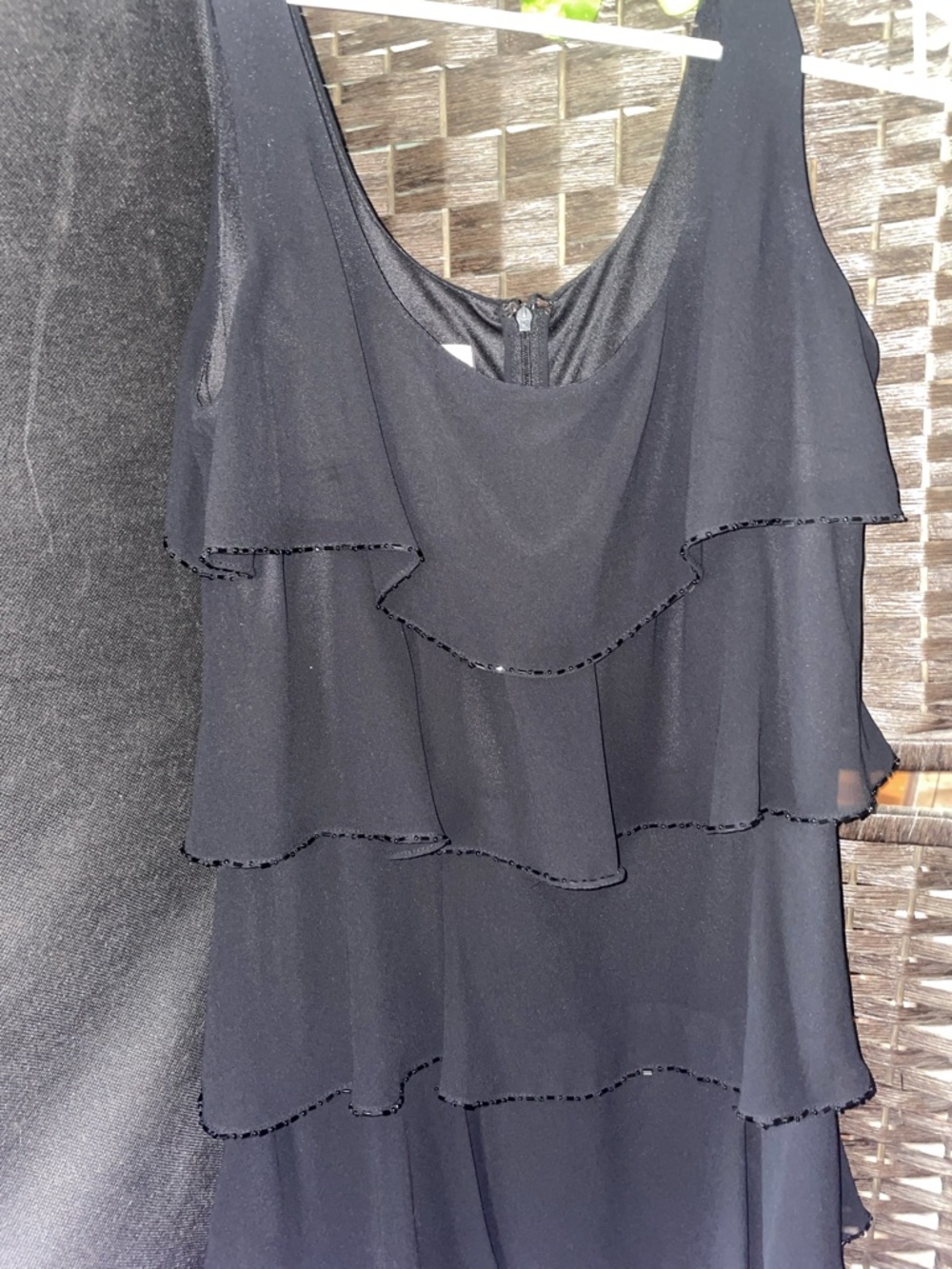 Black Tiered Ruffle Women's dress